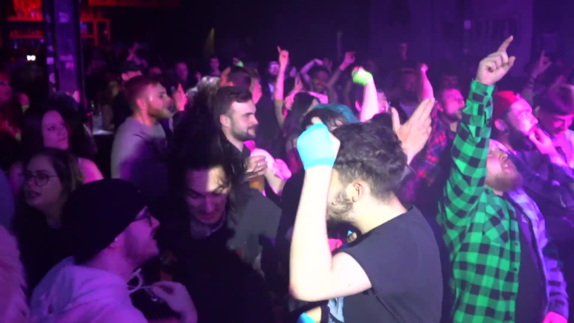Down the front, everyone singing it back